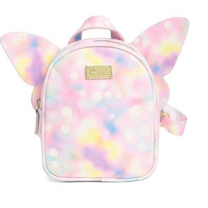 Luv Betsey by Betsy Johnson Movable Winged Mini Backpack Pastel Photo Dot Color